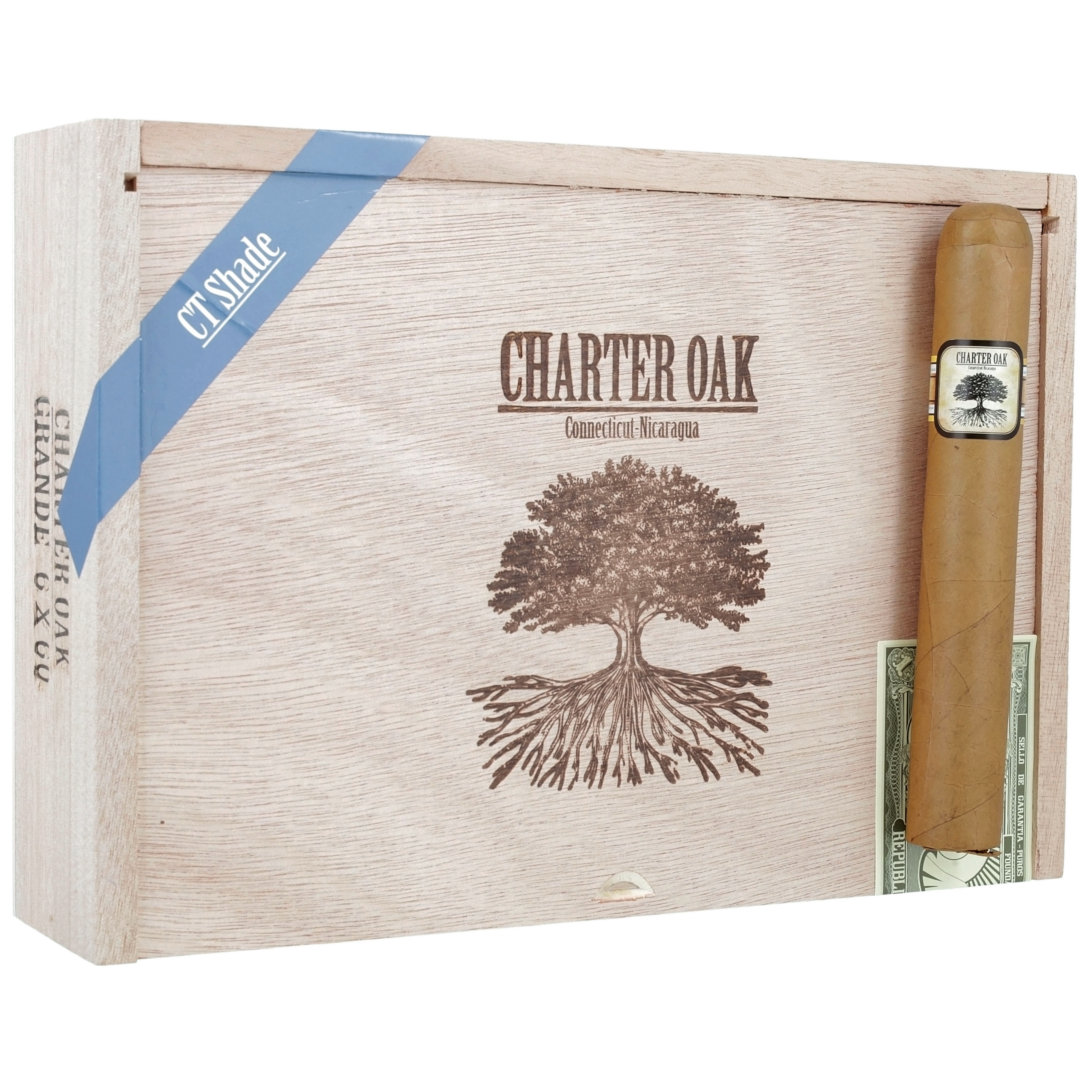 Charter Oak CT SHADE 6X60 20 CT BOX cigar box by Charter Oak