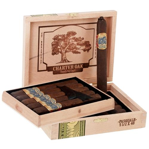 Charter Oak Especiales Pasquale 5 1\2x48 CT Broadleaf cigars by Charter Oak