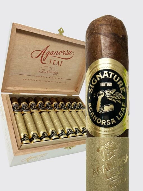 Aganorsa Sig Leaf Mad Belicoso premium cigar by AGANORSA