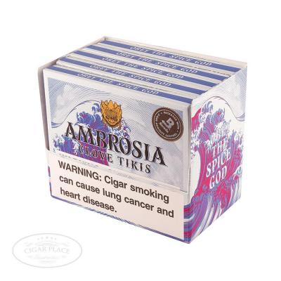 Ambrisia Clove Tiki Tin cigars by Drew Estate