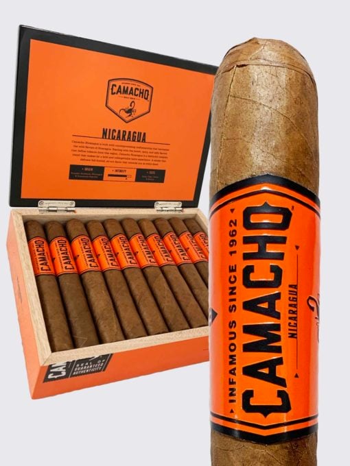 Camacho Nic Robusto premium cigar by Camacho