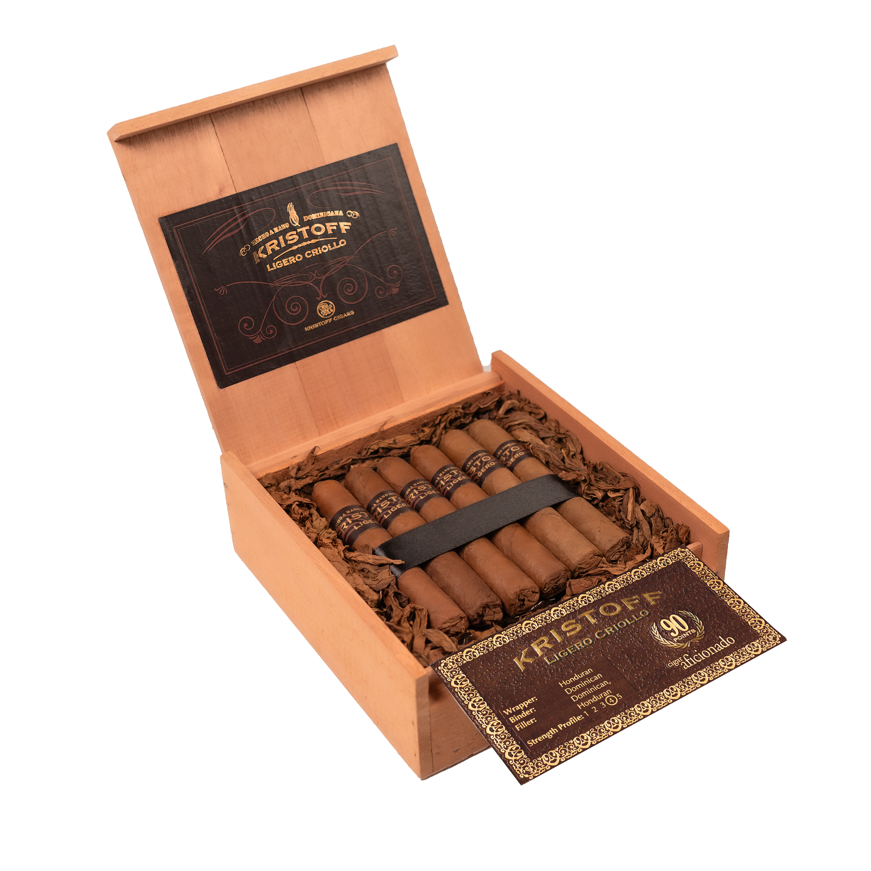 Kristoff Ligero Criolo Churchill cigars by KRISTOFF CIGAR