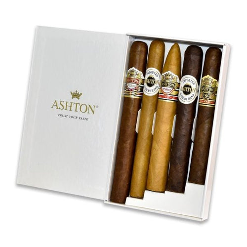 Ashton 5 Cigar Assortment W/VSG & Her premium cigar by ASHTON