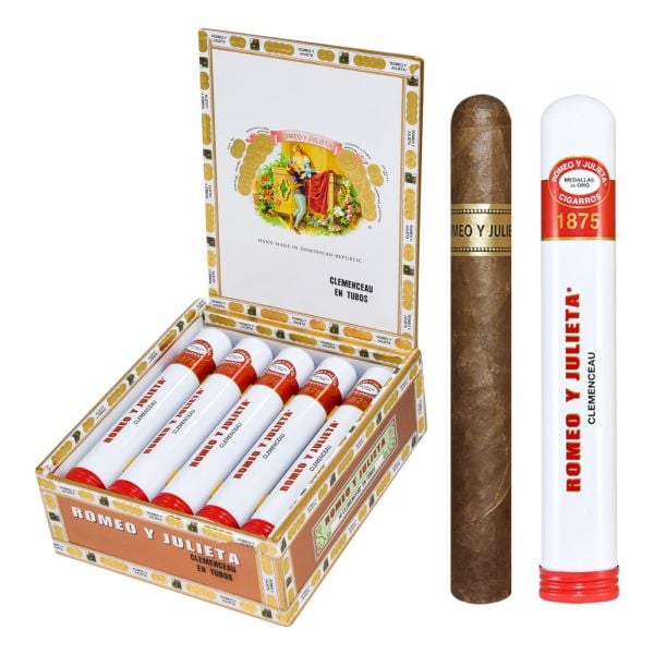 Romeo Y Julieta 1875 Nic Clemenceau Tubo 50x6 premium cigar by Romeo y Julieta