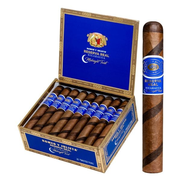 Romeo Y Julieta Reserve Real Midnight Twisted Toro premium cigar by Romeo y Julieta